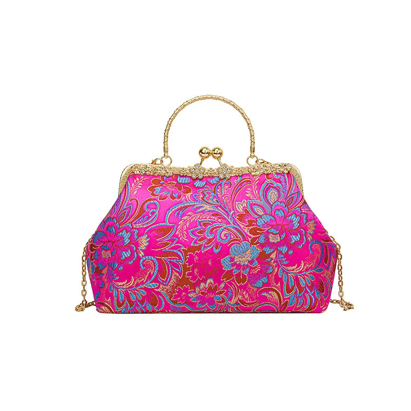 Vintage Floral Clutch Bag