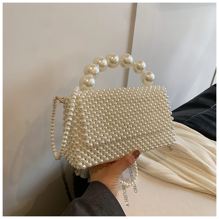 Perlenverzierte Abendhandtasche 1791041746