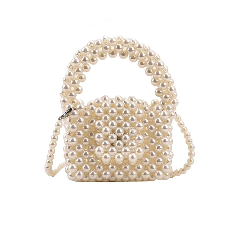 Perlenverzierte Kunsthandwerks-Handtasche