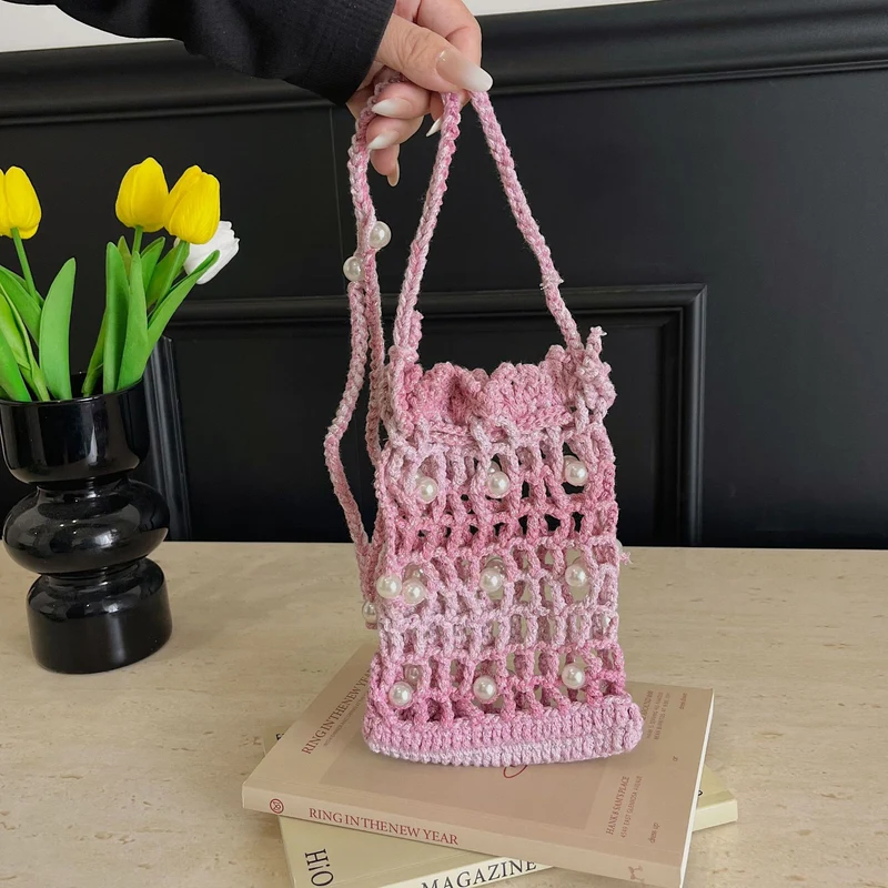 Dekorative Häkel Mini-Rucksack