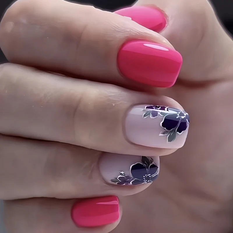 Floral Art Acryl Nageldesign Set