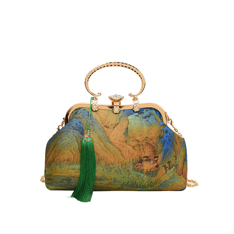 Vintage kunstinspiriertes Handtasche