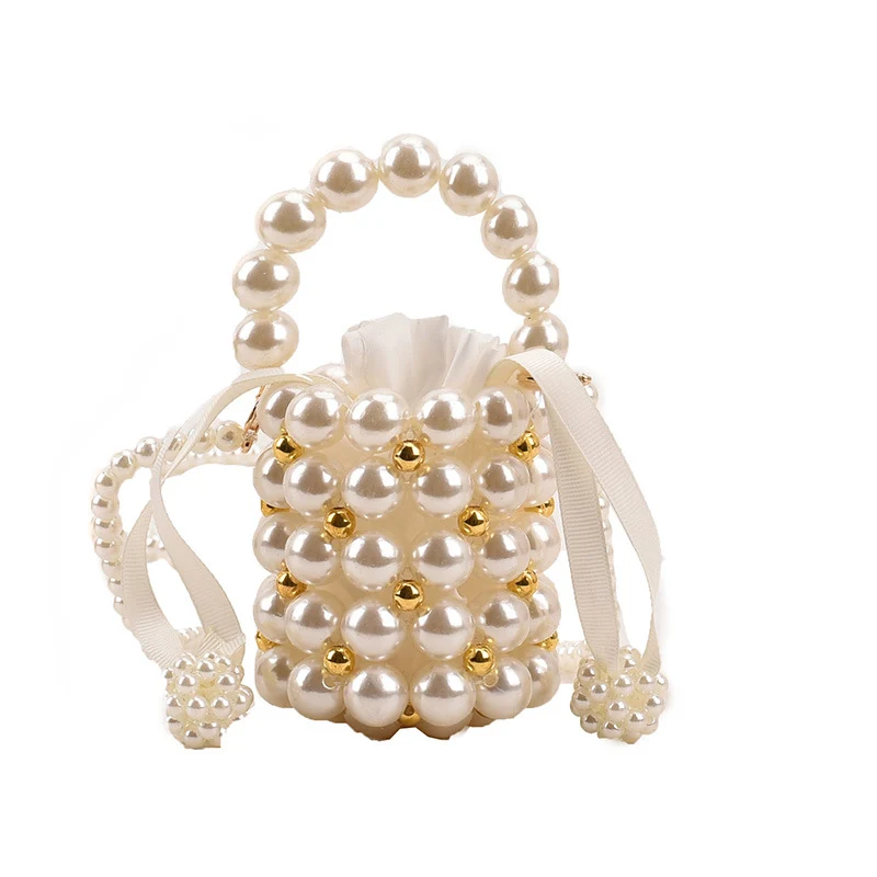 Stylische Perlenverzierte Abendhandtasche