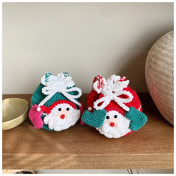 Häkel Weihnachtsmann-Themen Mini Rucksack