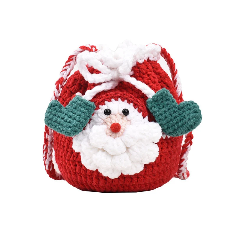 Häkel Weihnachtsmann-Themen Mini Rucksack