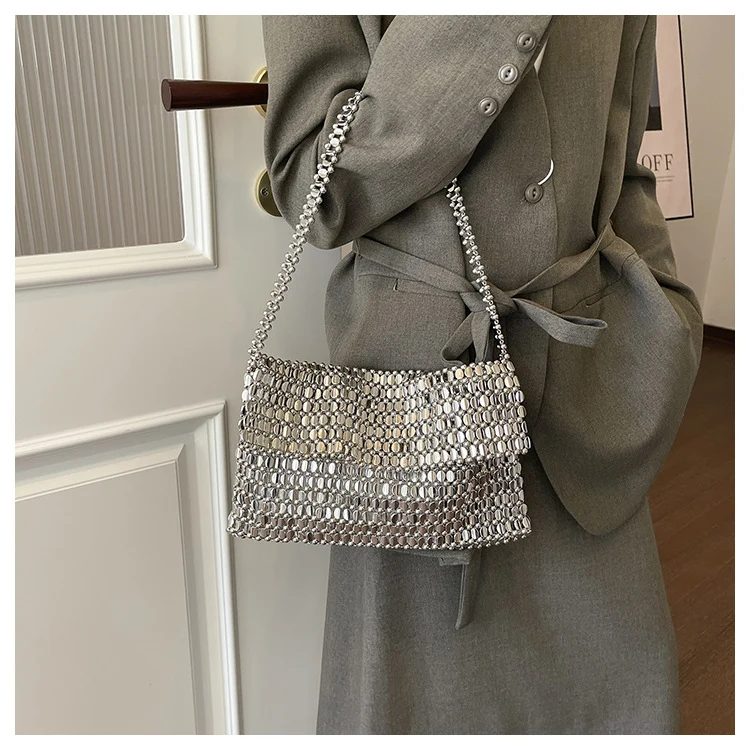 Metallnetz Abend Clutch