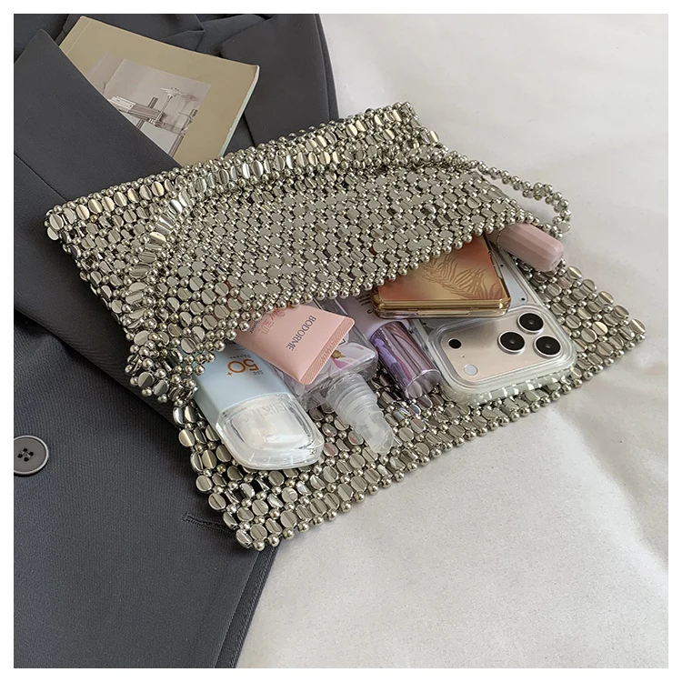 Metallnetz Abend Clutch