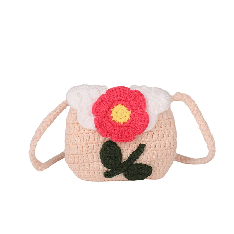 Häkelblumen-Detail-Handtasche