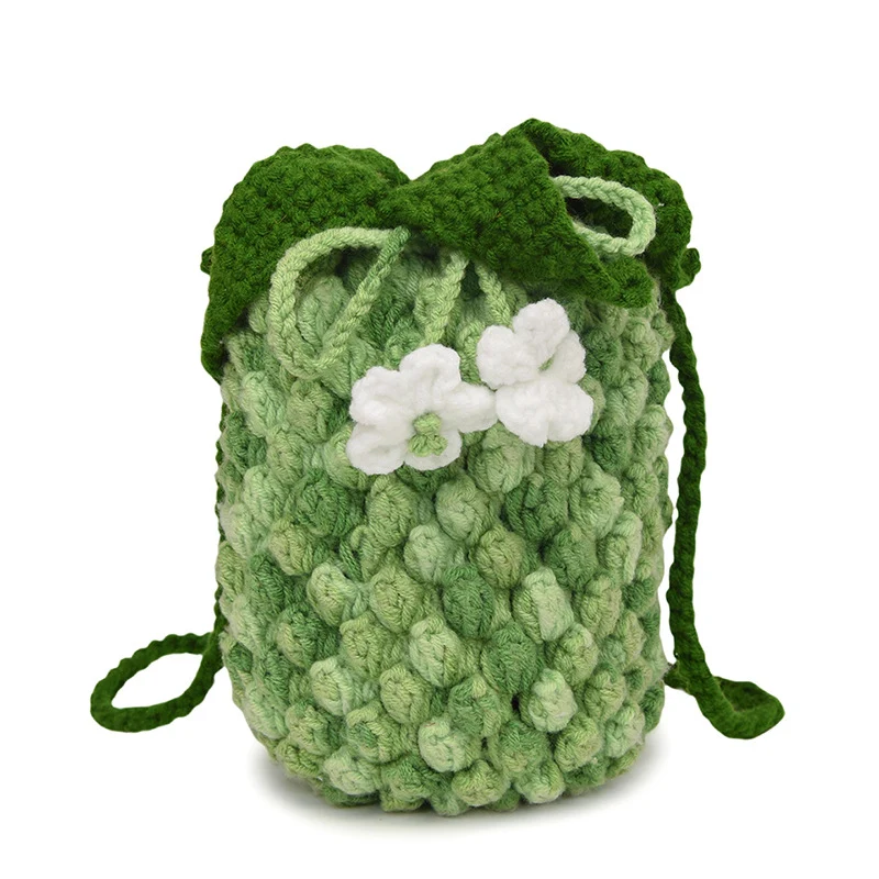Häkel Blumen Mini Tasche
