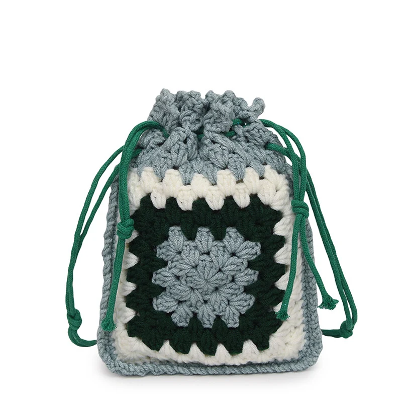 Häkel Zugbeutel Mini Rucksack