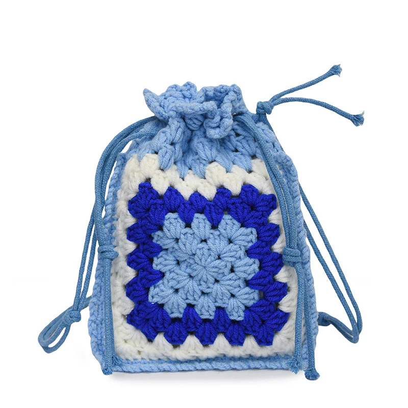 Häkel Zugbeutel Mini Rucksack