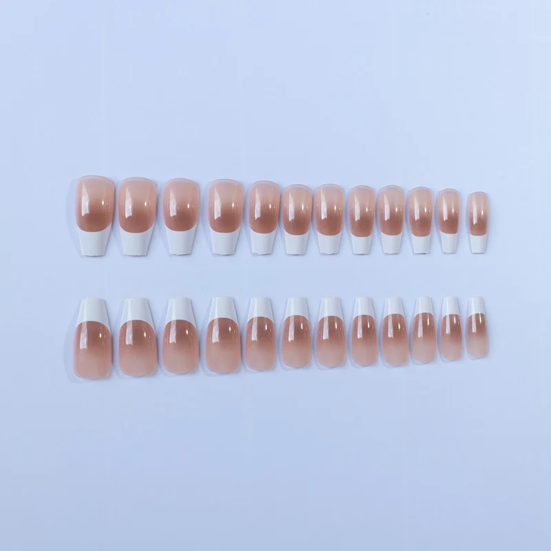 Elegantes Gel Französisch Tipp Nagelkunst Set