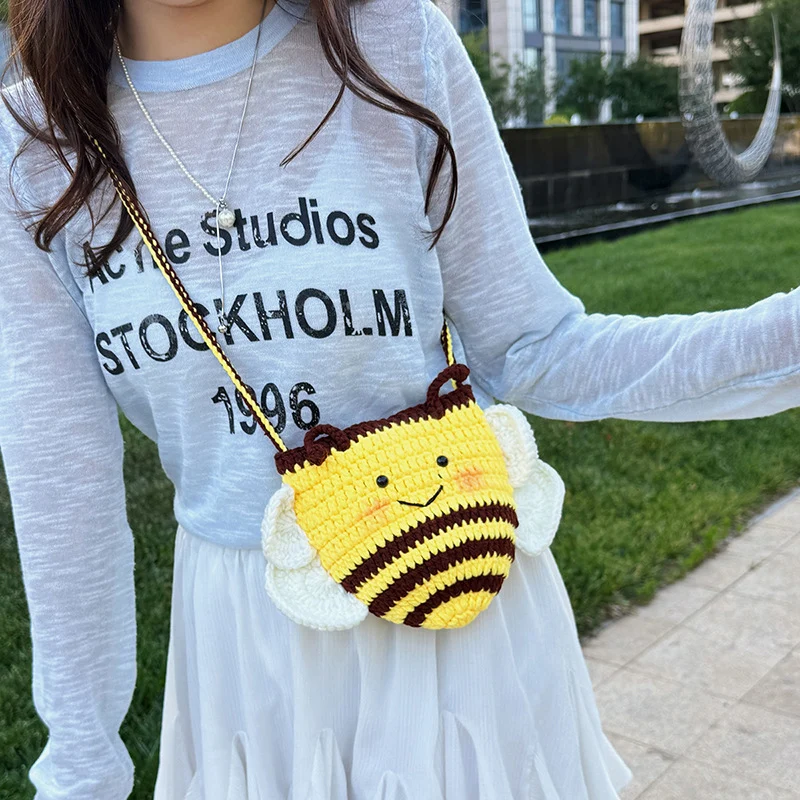 Spaß Charakter Häkel Rucksack