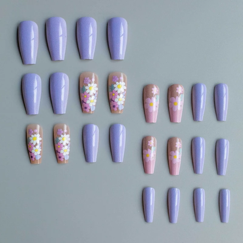 Florales Acryl-Nagelkunst-Kit