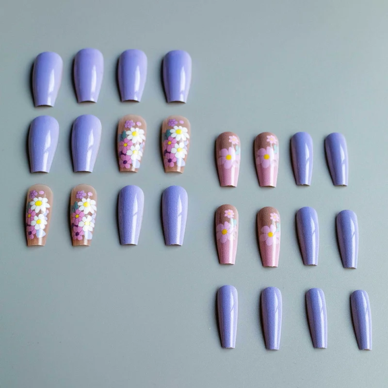 Florales Acryl-Nagelkunst-Kit