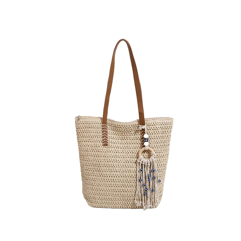 Handgefertigte Strohtasche