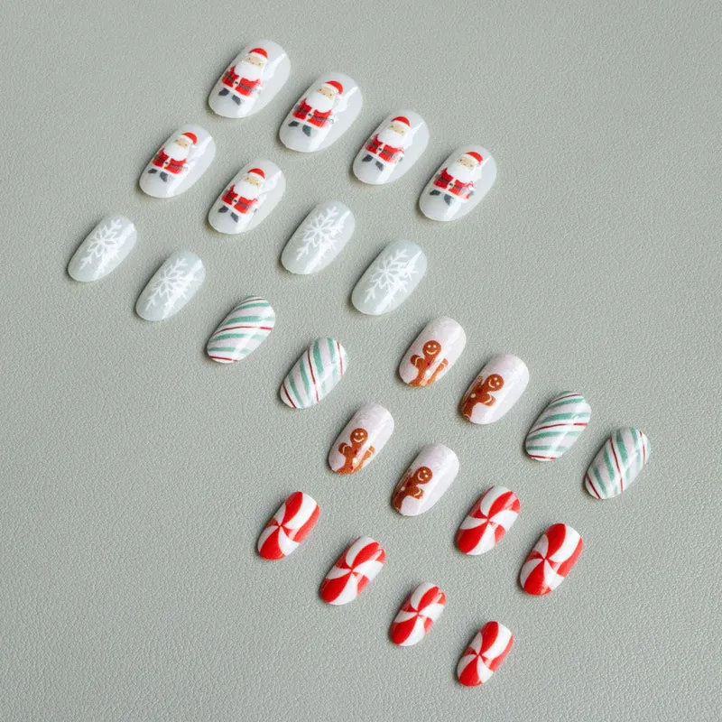 Festliches Lebkuchen-Nagelkunst-Set