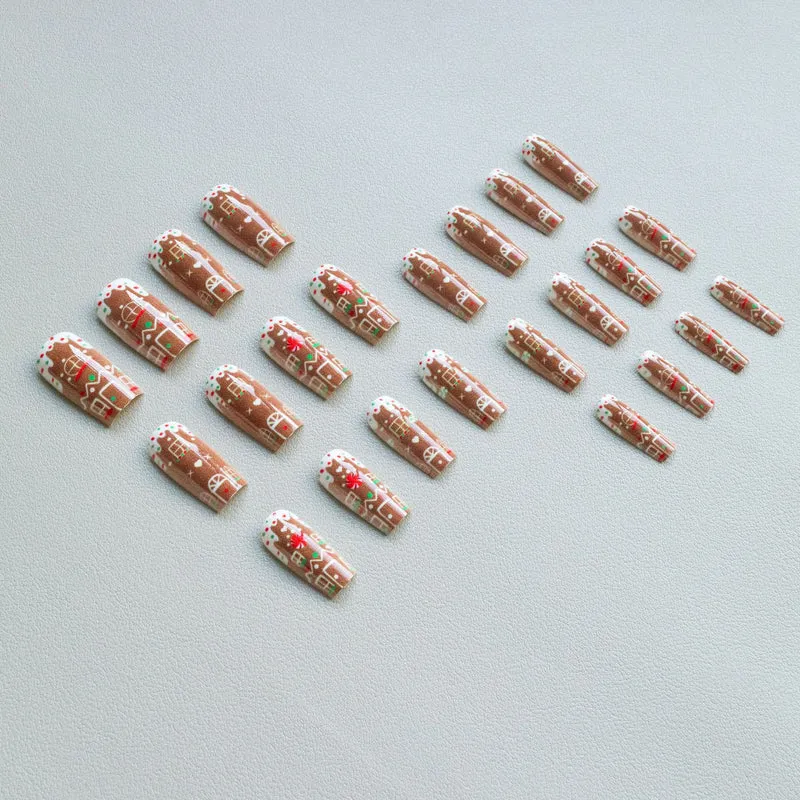 Festliches Lebkuchen-Nagelkunst-Kit