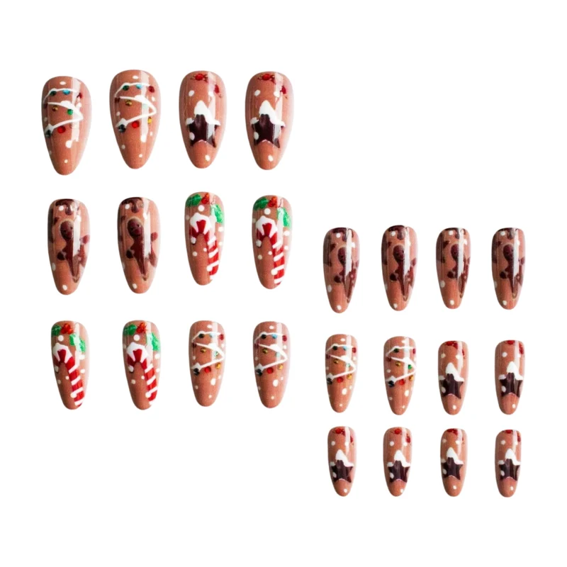 Festliches Lebkuchen Nagelkunst Set 1790958181