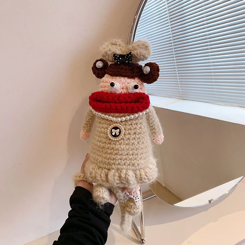Handgefertigte Häkel-Charakterpuppe