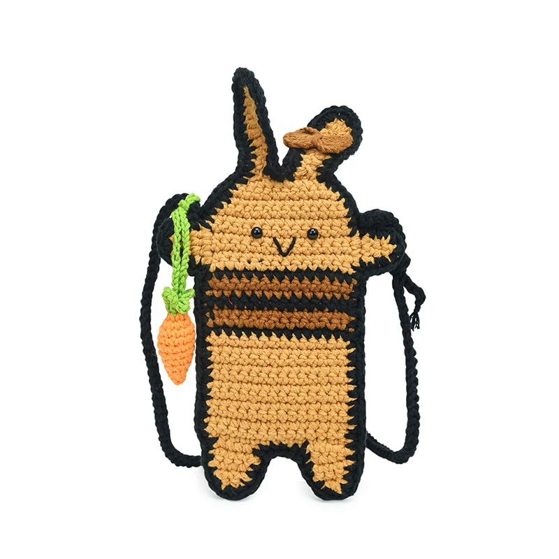 Spaß Häkelkaninchen Tasche