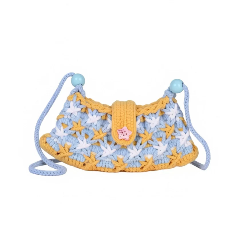 Verspielte Häkelmini-Handtasche