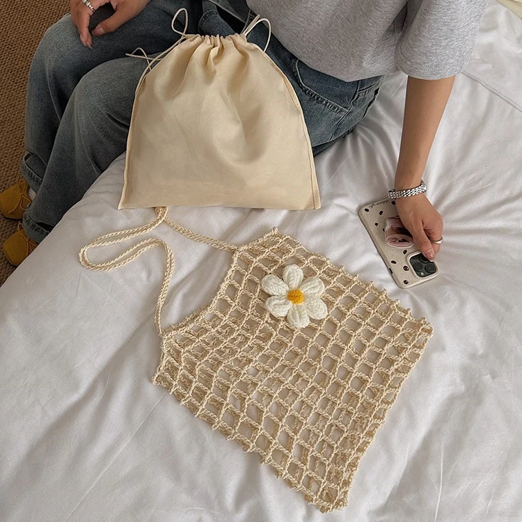 Handgefertigte Makramee Boho Tasche