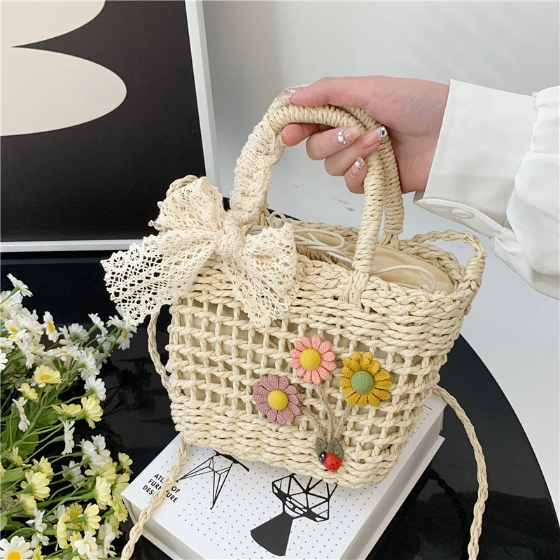 Florale Gewebte Tote Tasche