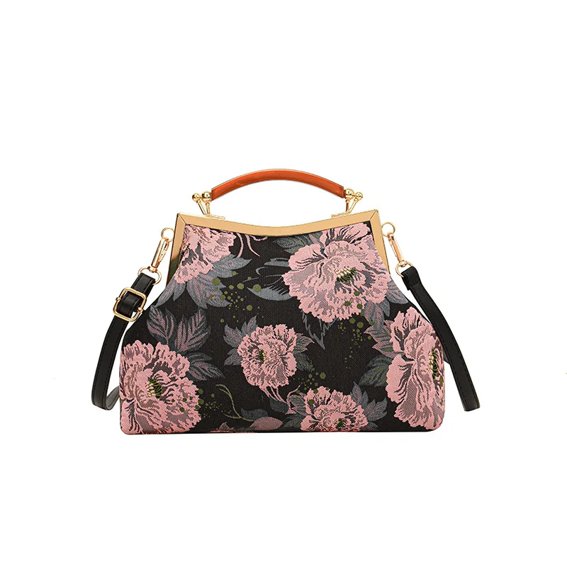 Blumenmuster Handtasche