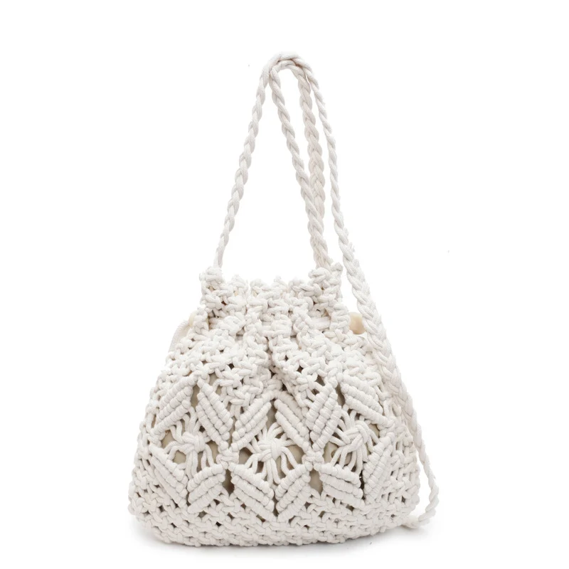 Handgefertigte Makramee Schultertasche