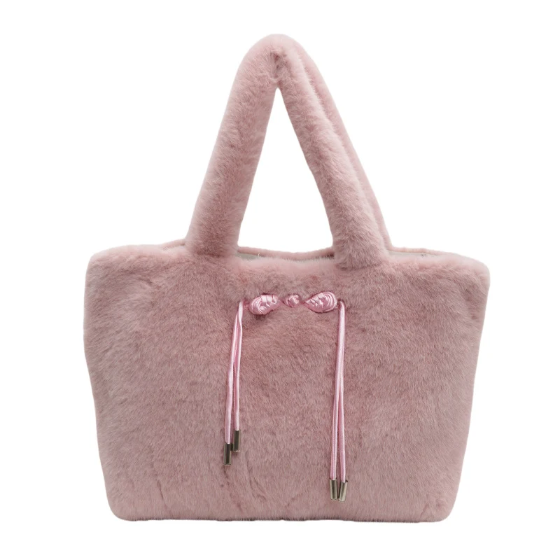 Luxuriöse Kunstpelz-Handtasche
