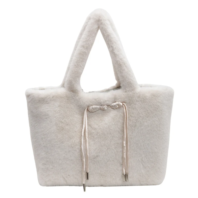Luxuriöse Kunstpelz-Handtasche