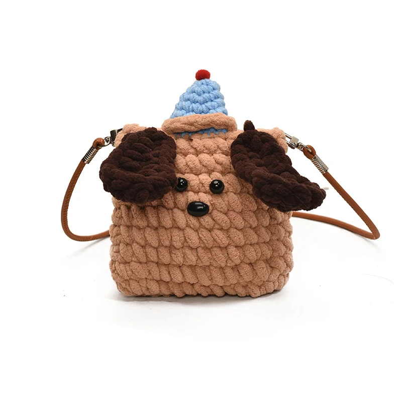 Niedliche hundethemen Plüsch-Handtasche