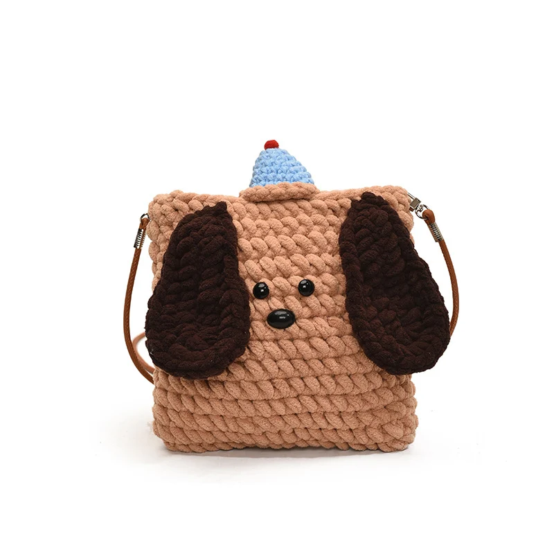 Niedliche hundethemen Plüsch-Handtasche