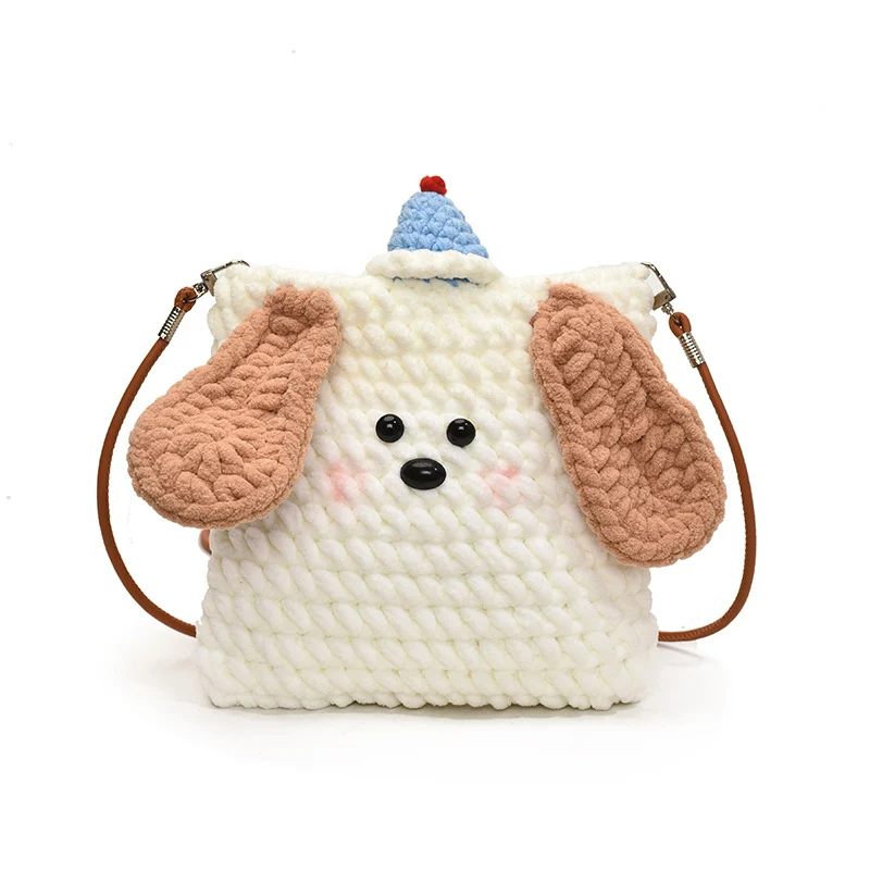 Niedliche hundethemen Plüsch-Handtasche