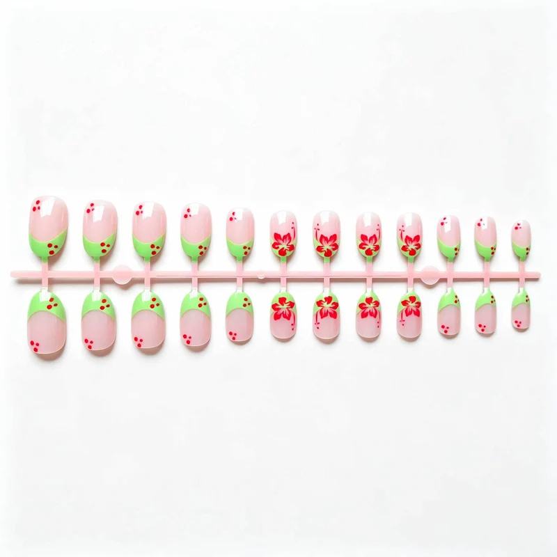 Florales Akzent Nageldesign