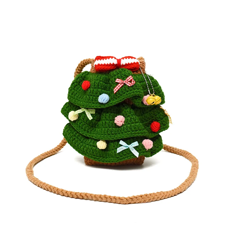 Fun Charakter Häkel Crossbody Bag