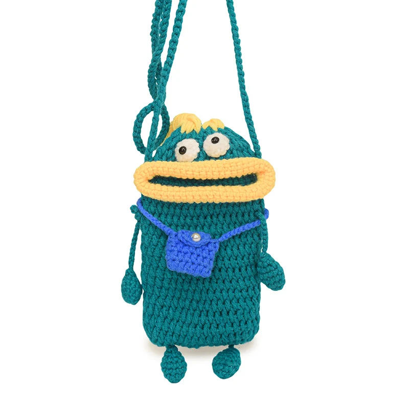 Spaß Charakter Häkel Tasche