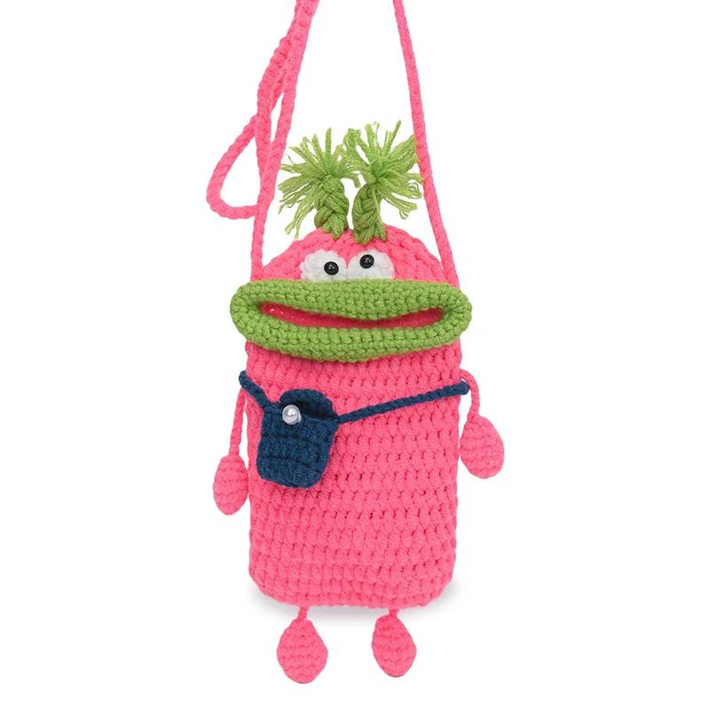 Spaß Charakter Häkel Tasche