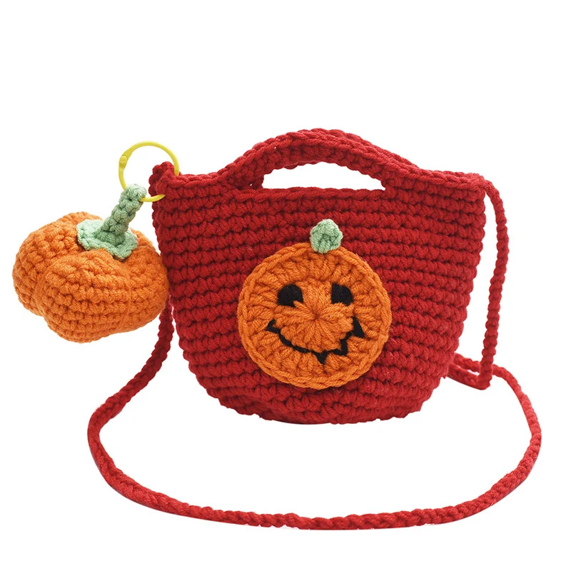 Niedliche Häkel-Halloween-Handtasche