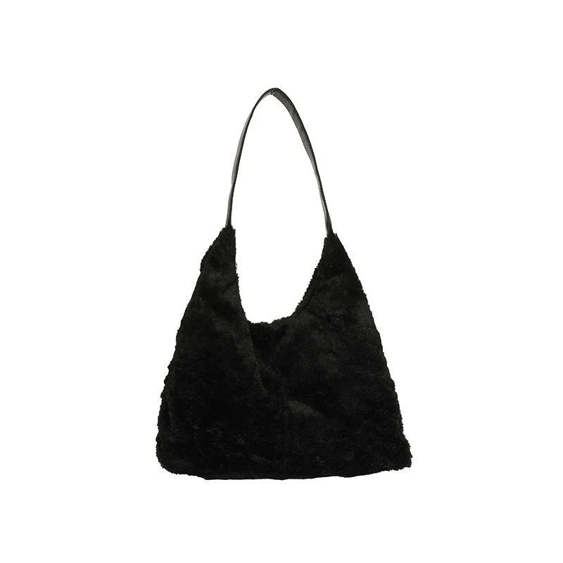 Luxuriöse Faux-Fur Schultertasche