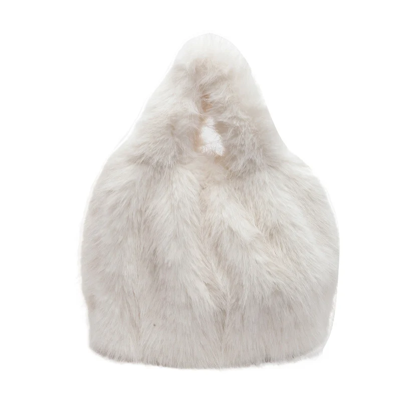 Luxuriöser Kunstfell Bucket Hat