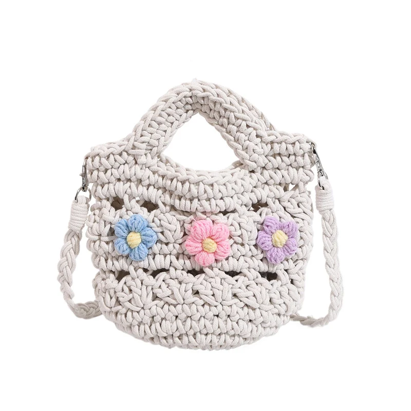 Blumenhäkelhandtasche