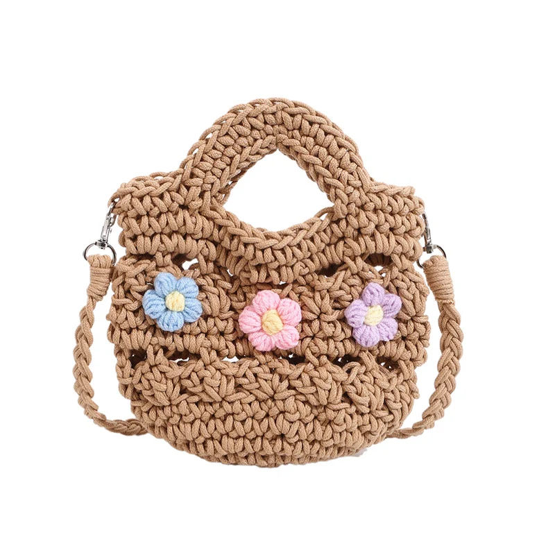 Blumenhäkelhandtasche