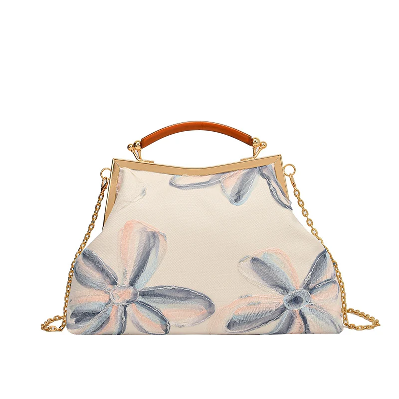 Bestickte florale Handtasche
