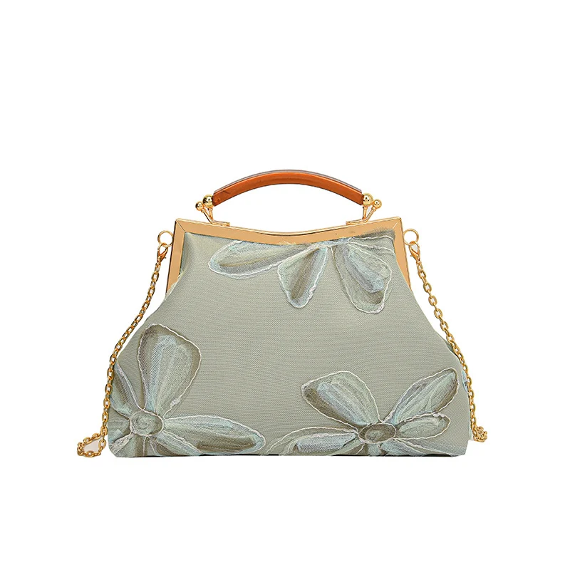 Bestickte florale Handtasche