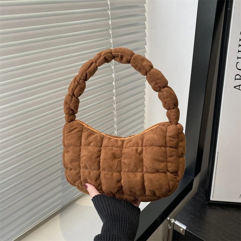 Plüsch gepolsterte Handtasche