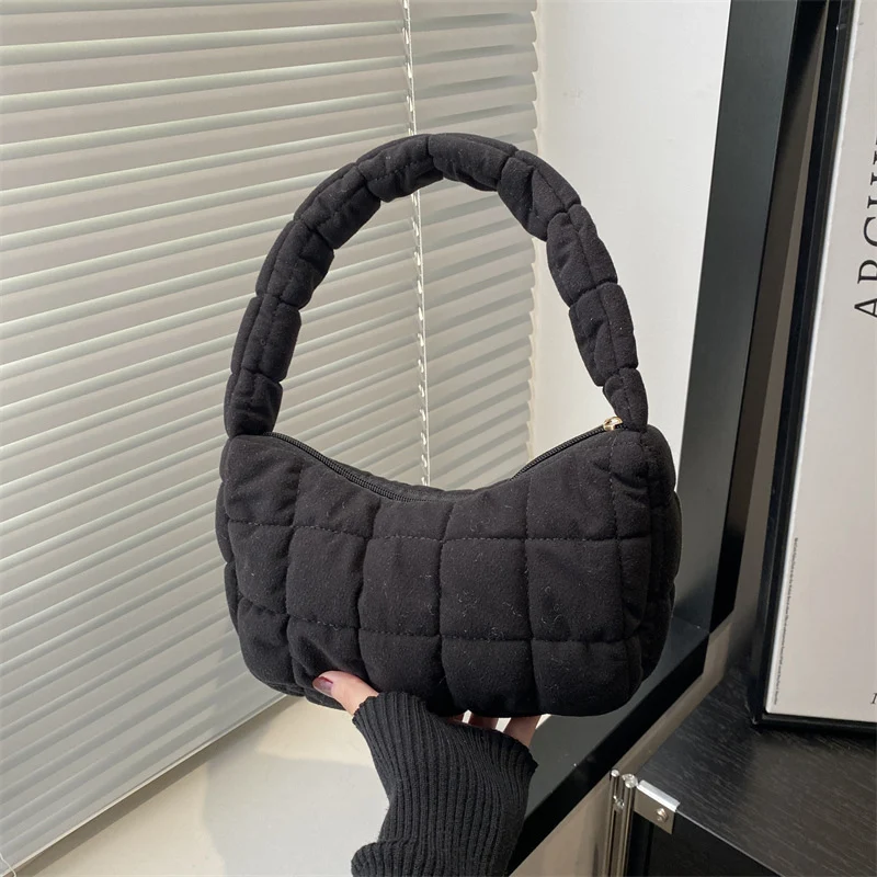 Plüsch gepolsterte Handtasche