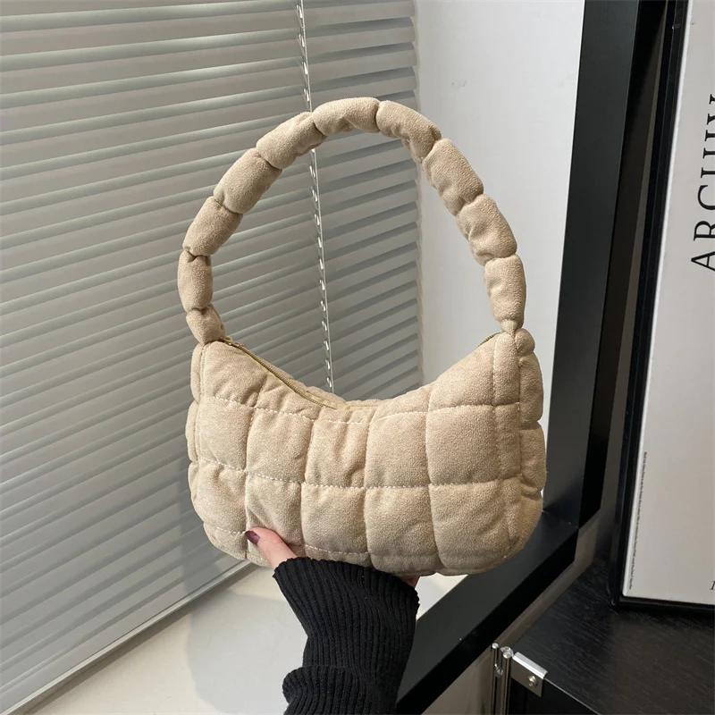 Plüsch gepolsterte Handtasche