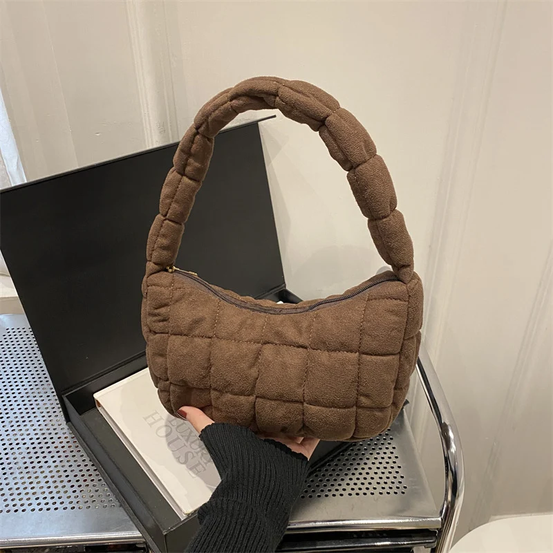 Plüsch gepolsterte Handtasche
